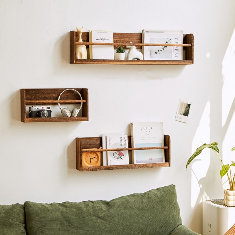 Woodworking Magazine - رف مجلات خشبي مثبت على الحائط،