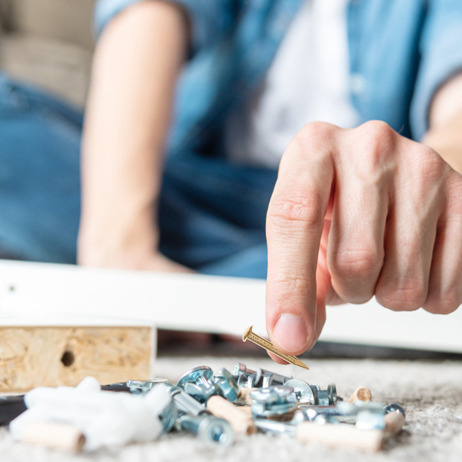 Woodworking Easy Projects - حزمة واحدة من المسامير النحاسية القوية