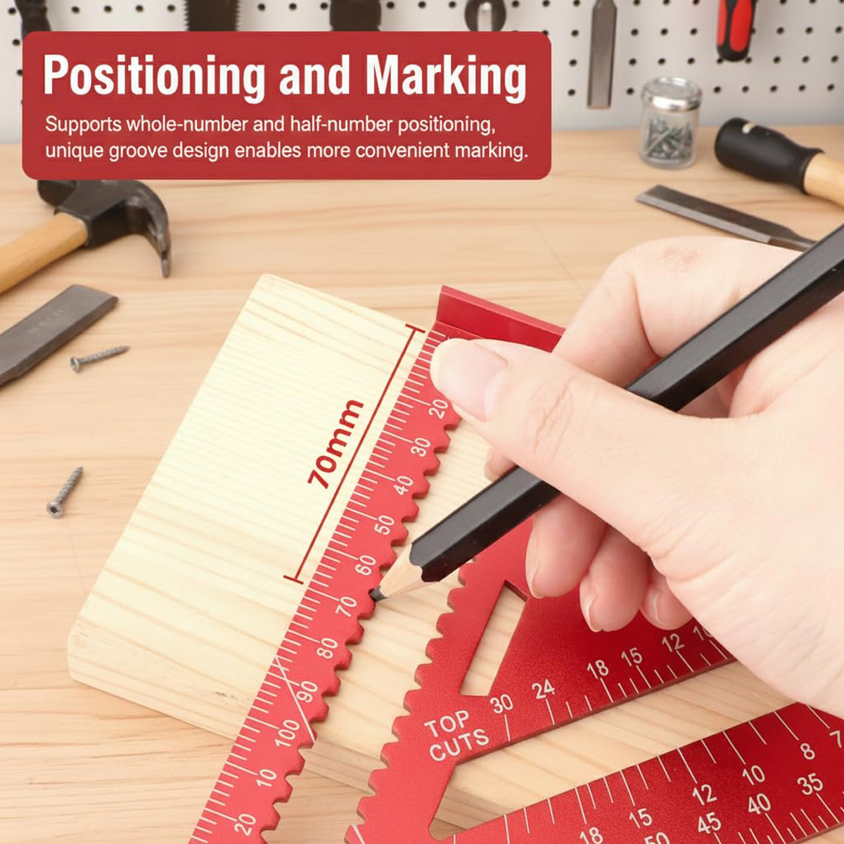 مسطرة مثلثة عالية الدقة من سبا - مراجعة Woodworking Product وسعره