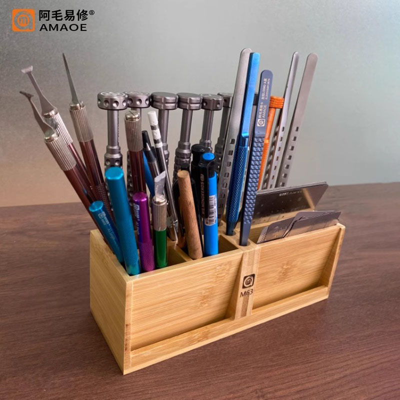 Amaoe M63 بامبو صندوق تخزين مت - مراجعة Woodworking Essential Tools وسعره
